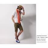 コットンリネンプリペラ素材カモ柄プリント迷彩ショートパンツ メンズ ハーフパンツ | Rocky Monroe | 詳細画像6