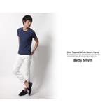 国産 日本製レッドステッチスリムストレッチホワイトデニムパンツ メンズ | Rocky Monroe | 詳細画像9