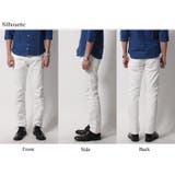 国産 日本製レッドステッチスリムストレッチホワイトデニムパンツ メンズ | Rocky Monroe | 詳細画像4