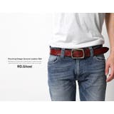 USED加工牛革パンチングデザインレザーベルト メンズ 本革 | Rocky Monroe | 詳細画像7