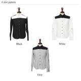 ロールアップバイカラーデザイン長袖ボタンダウンシャツ メンズ 7分袖 | Rocky Monroe | 詳細画像2