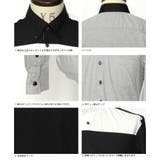 ロールアップバイカラーデザイン長袖ボタンダウンシャツ メンズ 7分袖 | Rocky Monroe | 詳細画像3