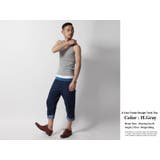 2ライン無地フライスロングタンクトップ メンズ ボーダー | Rocky Monroe | 詳細画像7