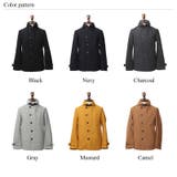 プレミアムウールメルトンショールカラージャケットコート シングルPコート | Rocky Monroe | 詳細画像2