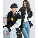 ブラック×オフ | スタジャン メンズ レディース | Rocky Monroe