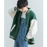 グリーン×オフ | スタジャン メンズ レディース | Rocky Monroe