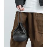 ブラック×ブラック | 巾着バッグ バケツバッグ ハンドバッグ | Rocky Monroe