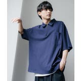 ブルー | 半袖Tシャツ ハーフジップT メンズ | Rocky Monroe