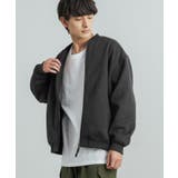 17.チャコール | フェイクスエードブルゾン 裏ボアMA1ジャケット 防寒 | Rocky Monroe