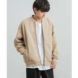 20.ベージュ | フェイクスエードブルゾン 裏ボアMA1ジャケット 防寒 | Rocky Monroe