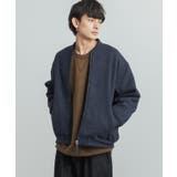 79.ネイビー | フェイクスエードブルゾン 裏ボアMA1ジャケット 防寒 | Rocky Monroe