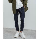 (無地)ネイビー | ジョガーパンツ サイドライン トラックパンツ | Rocky Monroe