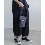チャコール | サコッシュ 日本製 本革 | Rocky Monroe