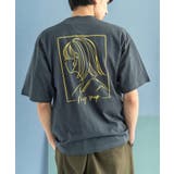 B.チャコール | 半袖プリントT メンズ レディース | Rocky Monroe