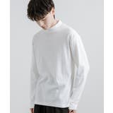 02.オフホワイト | カットソー ハイネック モックネック | Rocky Monroe