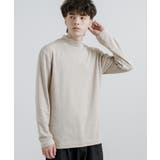 53.グレージュ | カットソー ハイネック モックネック | Rocky Monroe