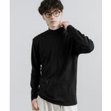 09.ブラック | カットソー ハイネック モックネック | Rocky Monroe