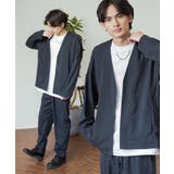 ネイビー(ノーカラー) | セットアップ ワイドジャケット イージーパンツ | Rocky Monroe