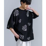 3.ブラック | クルーネックサマーニット 5分袖セーター プルオーバー | Rocky Monroe