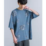 4.ブルー | クルーネックサマーニット 5分袖セーター プルオーバー | Rocky Monroe