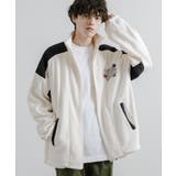 02.O/ホワイト | オーバーサイズブルゾン フルジップ マイクロフリース | Rocky Monroe