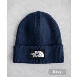 ネイビー | THENORTHFACE ロゴボックスカフビーニー ニット帽 | Rocky Monroe
