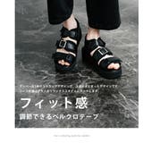 ベルクロストラップサンダル 厚底シャークソール PUレザー | Rocky Monroe | 詳細画像9