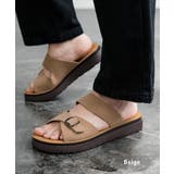 ベージュ | ユーエスポロアッスン バックルサンダル フェイクレザー | Rocky Monroe