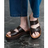 ブラウン | ユーエスポロアッスン バックルサンダル フェイクレザー | Rocky Monroe