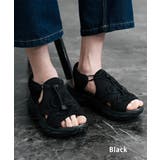 ブラック | GERRY スニーカーサンダル 厚底 | Rocky Monroe