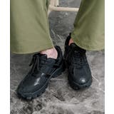ブラック | スニーカー 厚底 紐靴 | Rocky Monroe