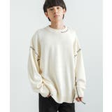 長袖ニット セーター カラ―ハンドステッチ | Rocky Monroe | 詳細画像8