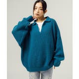 スキッパーニット オーバーサイズセーター カジュアル | Rocky Monroe | 詳細画像29 