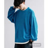 12.ターコイズ | セーター ニット 重ね着風 | Rocky Monroe