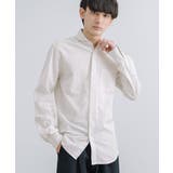 綿麻シャツ 長袖 ホリゾンタルカラー | Rocky Monroe | 詳細画像20