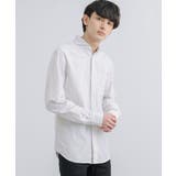 綿麻シャツ 長袖 ホリゾンタルカラー | Rocky Monroe | 詳細画像32