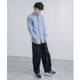 綿麻シャツ 長袖 ホリゾンタルカラー | Rocky Monroe | 詳細画像34