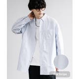 サックスストライプ | カジュアルシャツ ボタンダウン 長袖 | Rocky Monroe