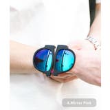 4.ミラーピンク | サングラス 折りたたみ UVカット | Rocky Monroe