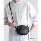 ブラック | ショルダーバッグ 馬革 サコッシュ | Rocky Monroe