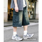 インディゴ(オーバーダイ) | カーゴパンツ デニム ハーフ | Rocky Monroe