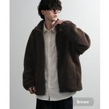 ブラウン | ボアフリースジャケット オーバーサイズ ラグラン | Rocky Monroe