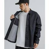 カバーオール ワークジャケット 青耳ストレッチデニム | Rocky Monroe | 詳細画像3