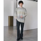 ニット グラデーションボーダー ウール混 | Rocky Monroe | 詳細画像12 