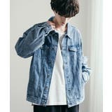 デニムジャケット オーバーサイズ ケミカルウォッシュ | Rocky Monroe | 詳細画像12 