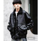 ブラック | ブルゾン フライトジャケット 襟ボア | Rocky Monroe