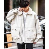 アイボリー | ブルゾン フライトジャケット 襟ボア | Rocky Monroe