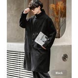 ブラック | チェスターコート ダブル テックメルトン | Rocky Monroe