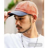オレンジ×ブルー | NEWHATTAN ベースボールキャップ ローキャップ | Rocky Monroe
