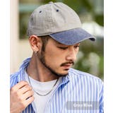 グレー×ブルー | NEWHATTAN ベースボールキャップ ローキャップ | Rocky Monroe